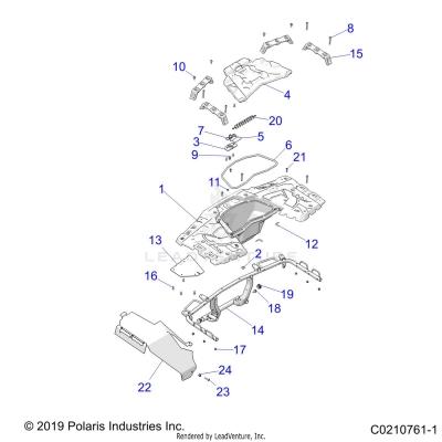 BODY, REAR RACK - A20SXE95PL/PR (C0210761-1)