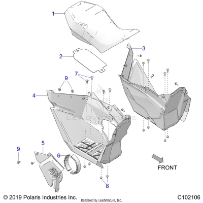 BODY, SEAT AND FOOTWELLS - A25HBA07B5/B7 (C102106)