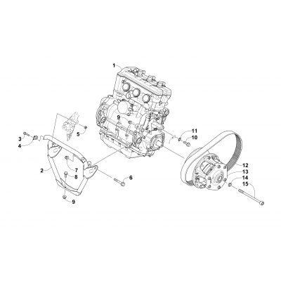 ENGINE AND RELATED PARTS