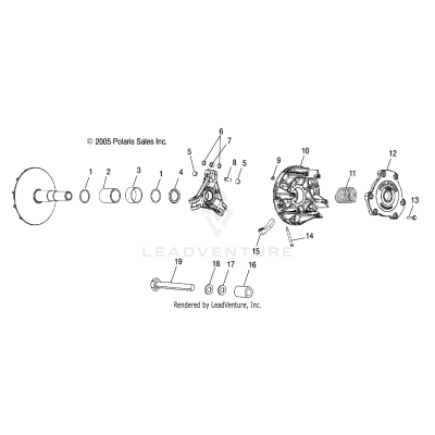 DRIVE CLUTCH and MOUNTING - A06MH50AQ/AX/AY/AZ/AL/AT (4999200229920022C05)