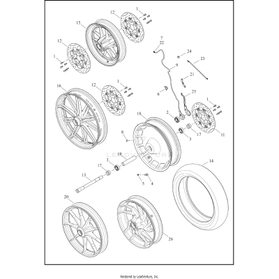 WHEELS, FRONT, CAST AND SLOTTED