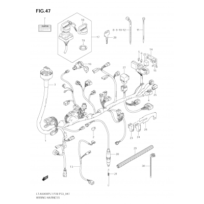 WIRING HARNESS (LT-A500XP L1 E33)