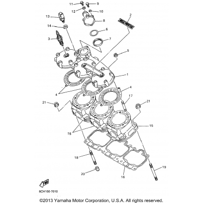 Cylinder Head For Vx700