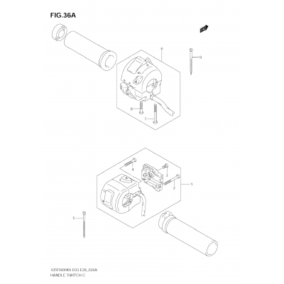 HANDLE SWITCH (VZR1800NK8/NK9)