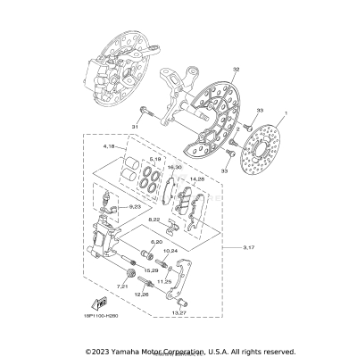 FRONT BRAKE CALIPER