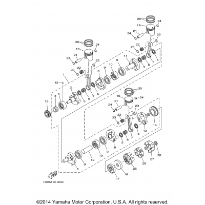 Crankshaft. Piston