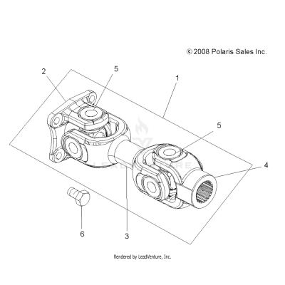 DRIVE TRAIN, PROP SHAFT, REAR - A17SXM95AM [49ATVSHAFTPROPRR09SPXP550]