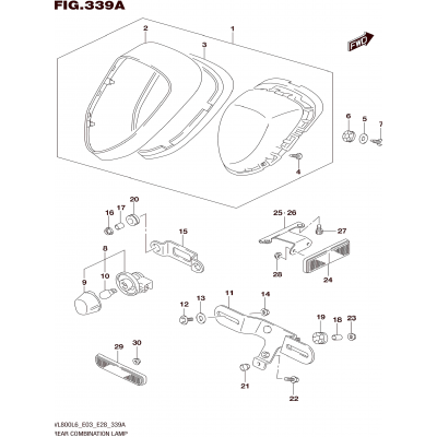 REAR COMBINATION LAMP (VL800L6 E03)