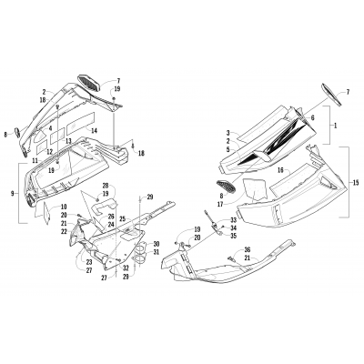 SKID PLATE AND SIDE PANEL ASSEMBLY