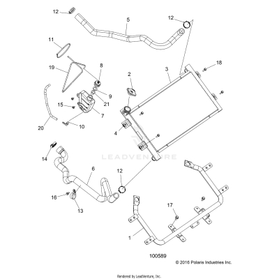 ENGINE, COOLING SYSTEM, RADIATOR - A19SXN85A8 [100589]
