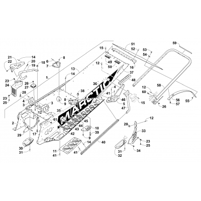 TUNNEL, REAR BUMPER, AND SNOWFLAP ASSEMBLY