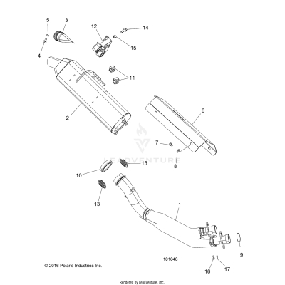 ENGINE, EXHAUST - A19SVA85BG (101048)