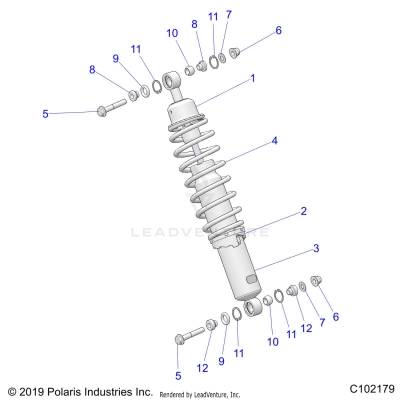 SUSPENSION, FRONT SHOCK MOUNTING - A25SLE95KN/KF (C102179)