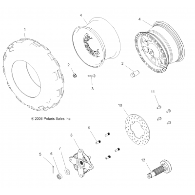 Wheel, Front & Brake Disk/Hubs
