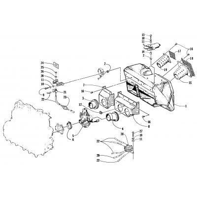 CARBURETOR, AIR SILENCER, FUEL PUMP ASSEMBLY