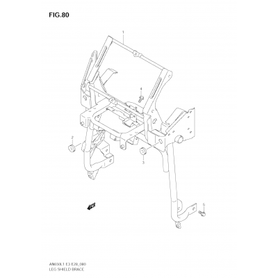 LEG SHIELD BRACE (AN650A L1 E28)