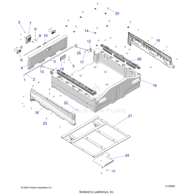 BODY, DUMP BOX - A25SKE57C1/CK/E1/EK (C102650)