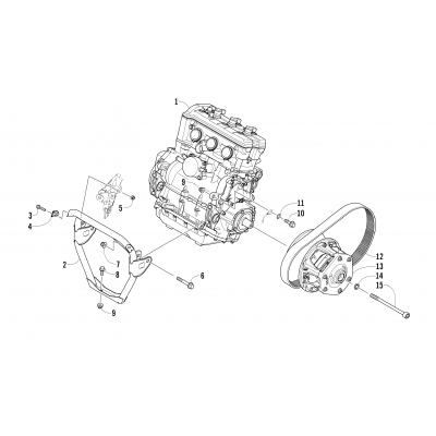 ENGINE AND RELATED PARTS