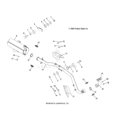 EXHAUST SYSTEM - A06MH50AQ/AX/AY/AZ/AL/AT (4999200139920013A11)