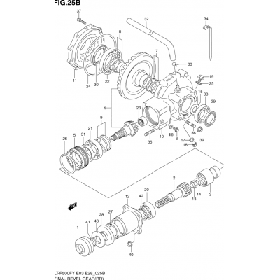 FINAL BEVEL GEAR (REAR)(MODEL K1/K2)