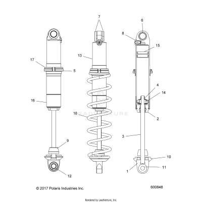 SUSPENSION, SHOCK, IFS - S19EGK8PS (600848)