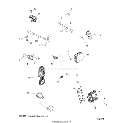 ELECTRICAL, SWITCHES, SENSORS and ECM - A20SEF57C1/S57C1/C2/C5/C9/CK/CY/F1/F2/E1/E2/E5/EK [102071]