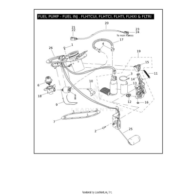 FUEL PUMP, FUEL INJ. - FLHTCUI, FLHTCI, FLHTI, FLHXI & FLTRI