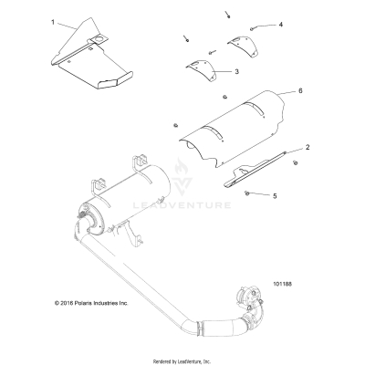 ENGINE, EXHAUST SYSTEM SHIELDS - A17DAE57AM (101188)