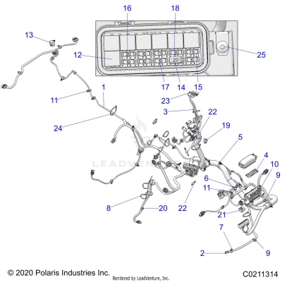 ELECTRICAL, HARNESS - A25SLZ95AF (C0211314)
