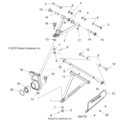 SUSPENSION, FRONT - A17SJE57AU (100174)