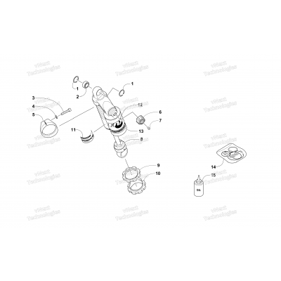 REAR SUSPENSION FRONT ARM SHOCK ABSORBER