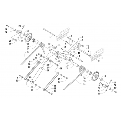 REAR SUSPENSION REAR ARM ASSEMBLY