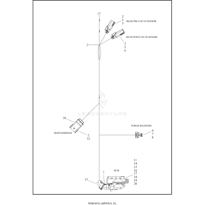 WIRING HARNESS, ENGINE (2 OF 4)
