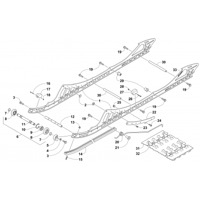 SLIDE RAIL AND TRACK ASSEMBLY