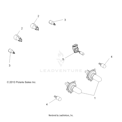 ELECTRICAL, BULBS - A25SYE95PL (49ATVBULBS11SP500TR)