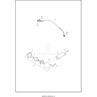 TURN SIGNALS, REAR - XL883L AND XL1200C