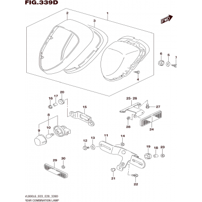 REAR COMBINATION LAMP (VL800TL6 E03)