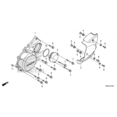 LEFT CRANKCASE COVER