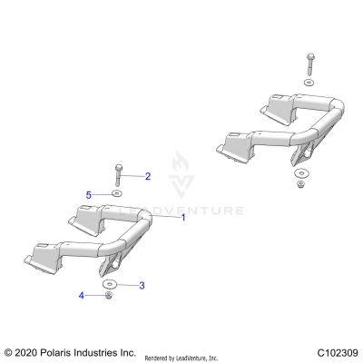 BODY, REAR RACK, HANDGRIPS - A25SEE57CY/EY (C102309)
