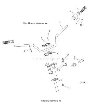 STEERING, HANDLEBAR and CONTROLS - A20SEE50A1/A5/CA1/CA5 (100472)