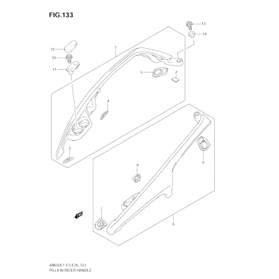 PILLION RIDER HANDLE (AN650 L1 E3)