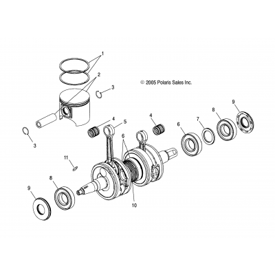 Engine, Piston & Crankshaft