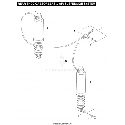 REAR SHOCK ABSORBERS & AIR SUSPENSION SYSTEM