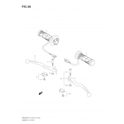 HANDLE LEVER (AN400ZA L2 E28)