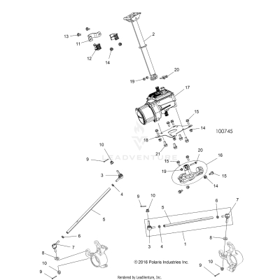 STEERING, STEERING POST ASM. - A19SXE95FR (100745)