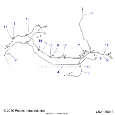 BRAKES, BRAKE LINES - A25SYE95PL (C0210659-3)