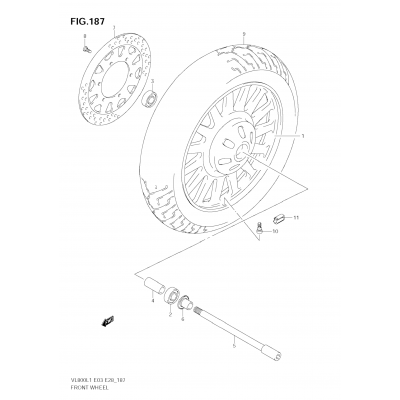 FRONT WHEEL (VL800C E28)