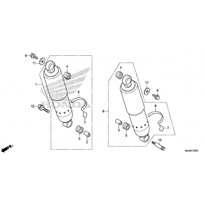 REAR SHOCK ABSORBER (1)