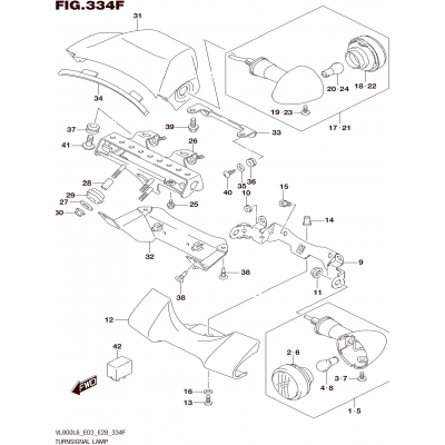 TURNSIGNAL LAMP (VL800TL6 E33)