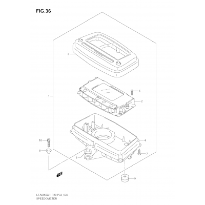 SPEEDOMETER (LT-A500XZ L1 E28)